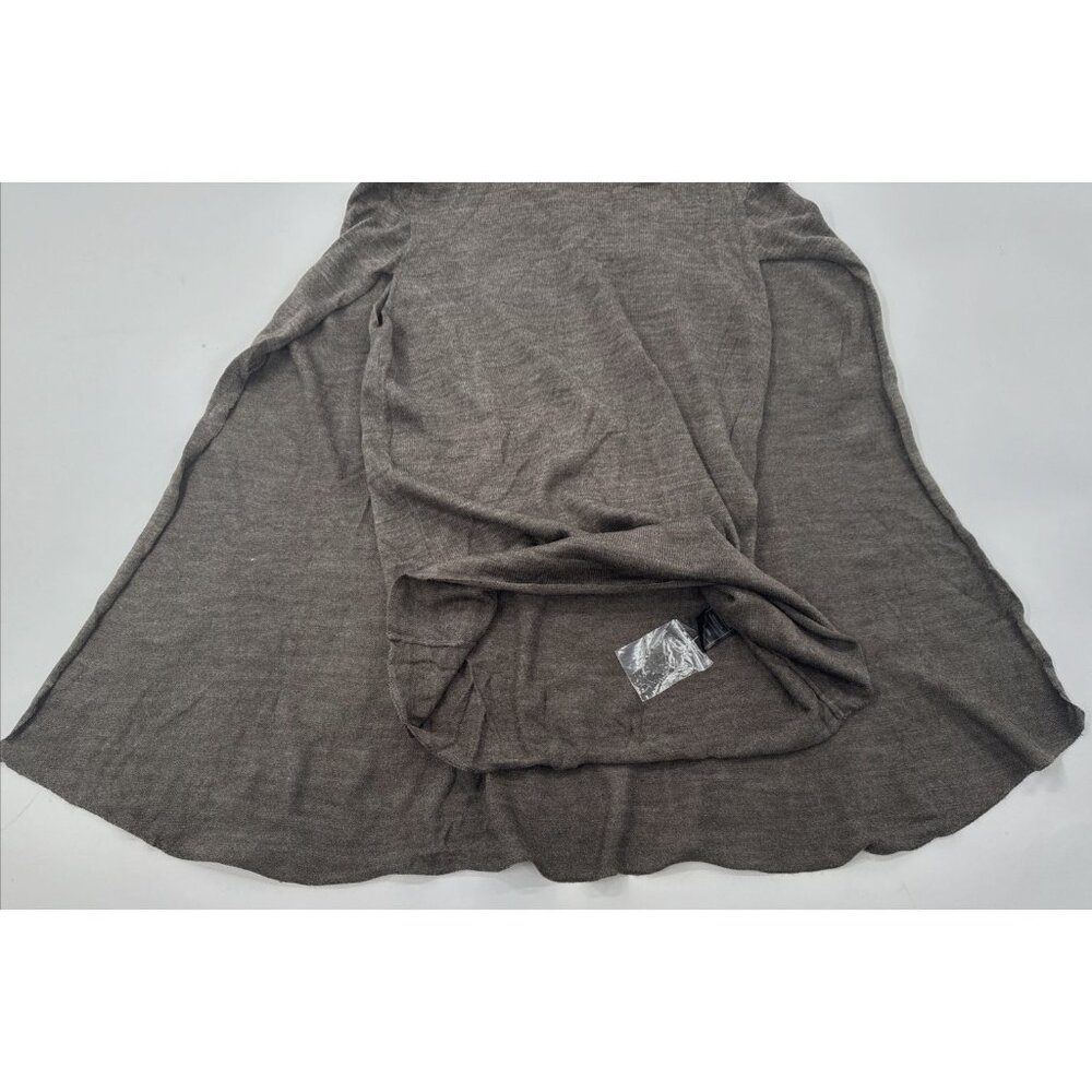 BB Dakota Womens Sweater Capelet Turtleneck Small Brown Boho Lightweight NEW - Picture 7 of 11